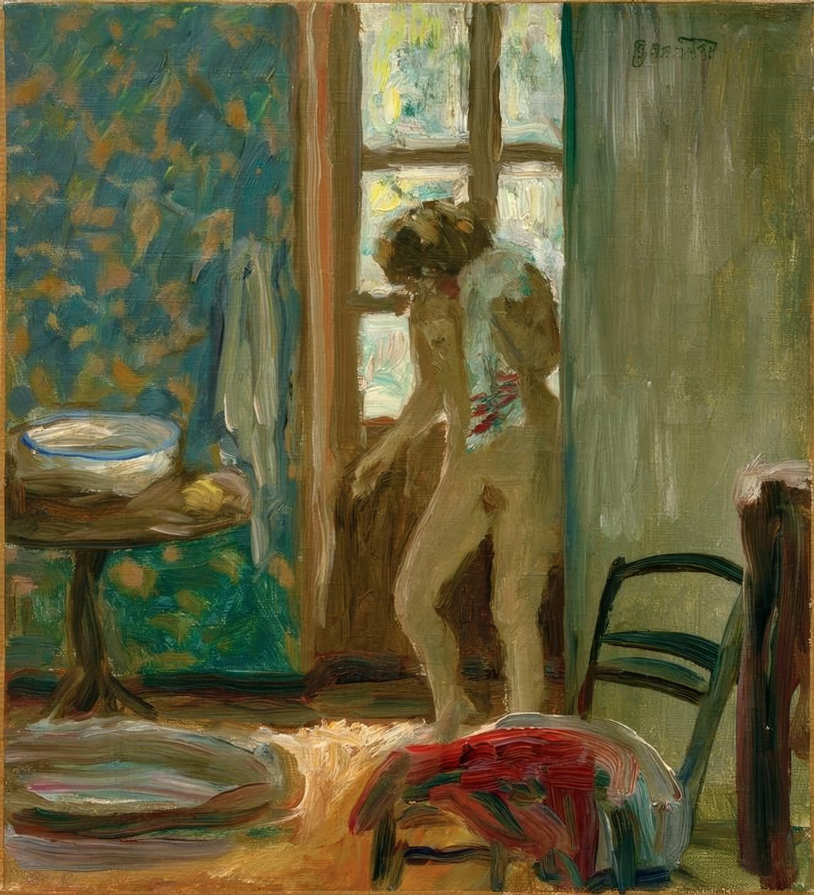 Vessa. Pyyhe alasti tekijältä Pierre Bonnard