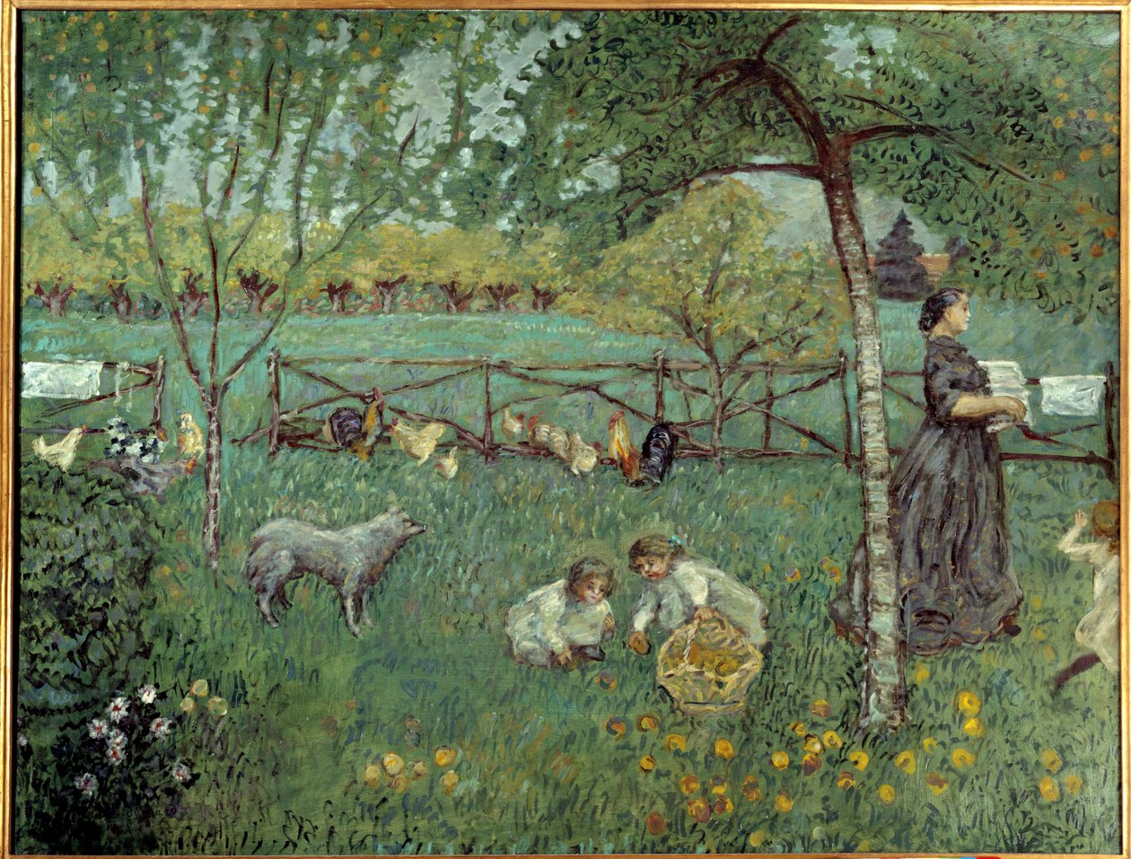 Le grand jardin Pierre Bonnardin (1867-1947) maalaus 1894 su. 1,68 x 2,2 m Pariisi, Musee d