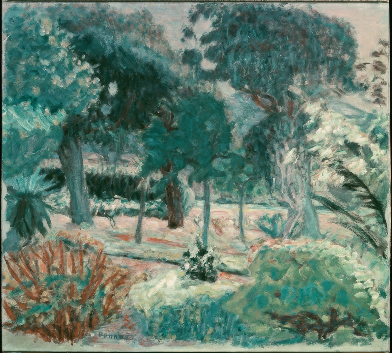 Puutarha Le Varissa (Saint-Tropez, Villa Joséphine) tekijältä Pierre Bonnard