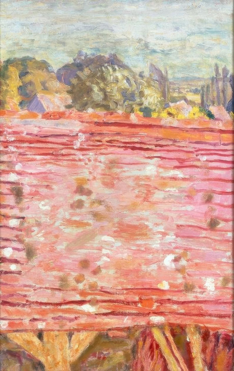 Le toit rouge tekijältä Pierre Bonnard
