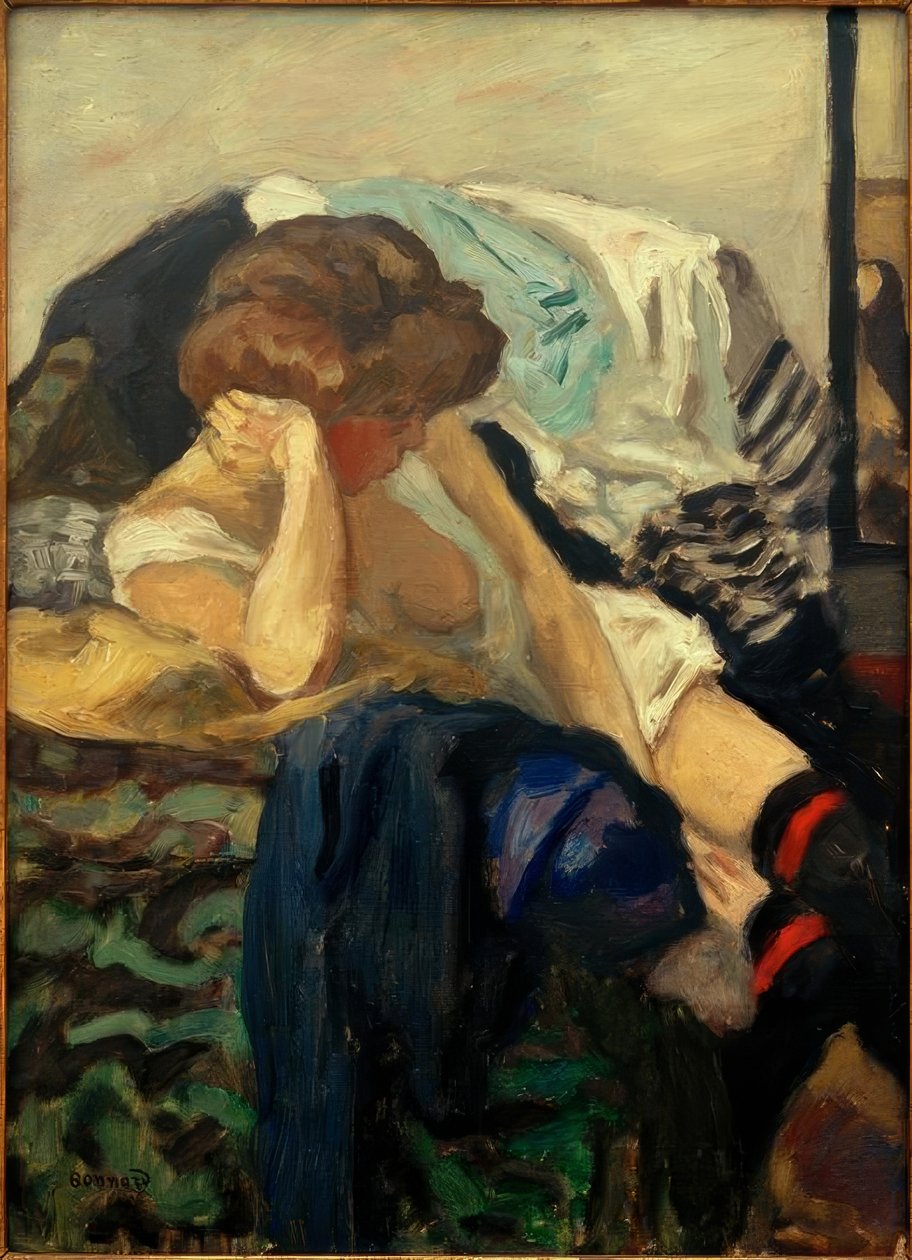 Les jarretières rouges tekijältä Pierre Bonnard