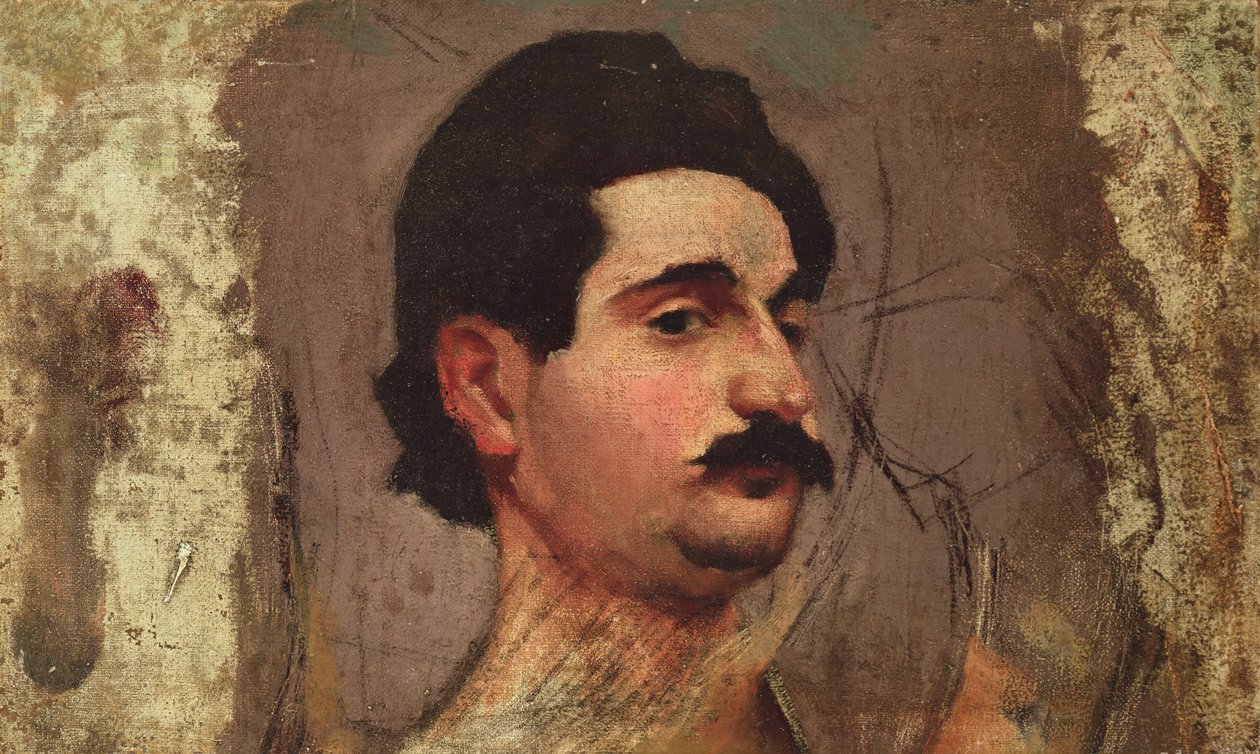 Mies viiksillä, n. 1887-88 tekijältä Pierre Bonnard