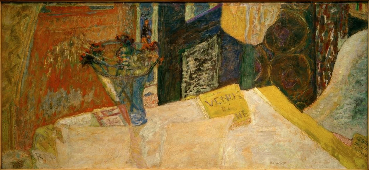Asetelma kukkakimpun kanssa (La Venus de Cyrene) s tekijältä Pierre Bonnard
