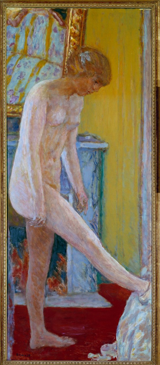 Pierre Bonnardin (1867-1947) Nu-maalaus 1900-luvun Pariisi, modernin taiteen kunnallinen museo tekijältä Pierre Bonnard