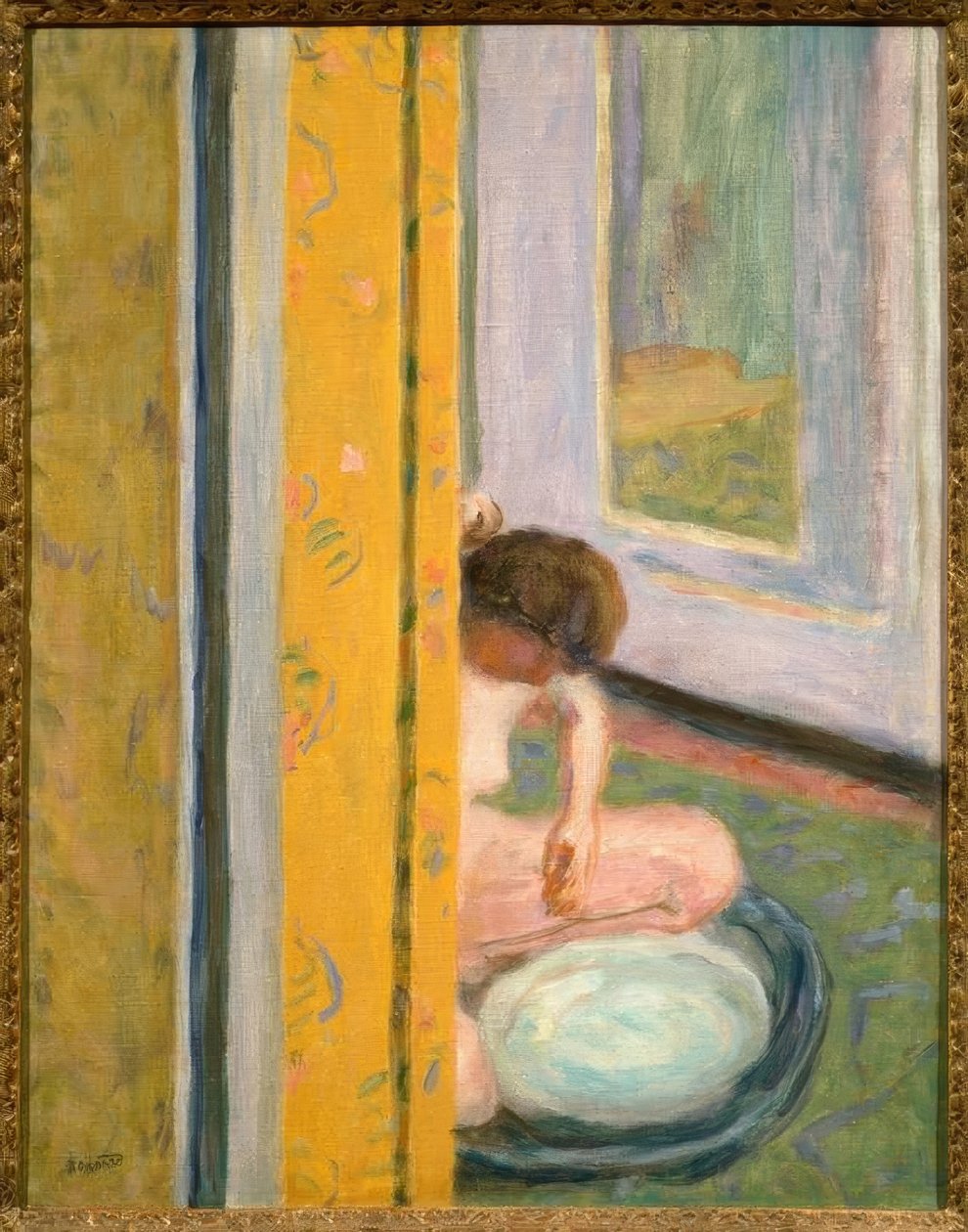 Alaston keltaisella verholla tekijältä Pierre Bonnard