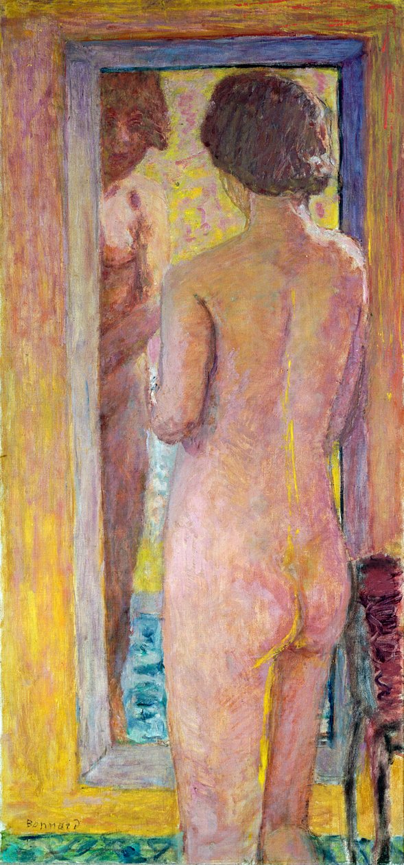 Alaston peilin edessä, 1934 tekijältä Pierre Bonnard