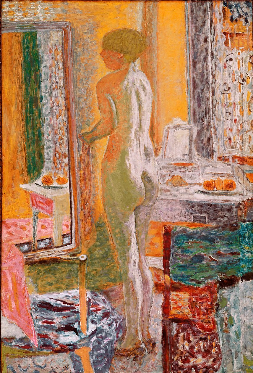 Alaston jään edessä Pierre Bonnardin maalaus (1867-1947) 1933 Dim. 152x102 cm Venetsia, Galleria d