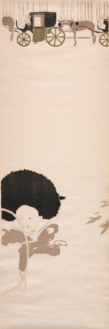 Nursemaids Promenade, Frieze of Carriages, 1895. tekijältä Pierre Bonnard