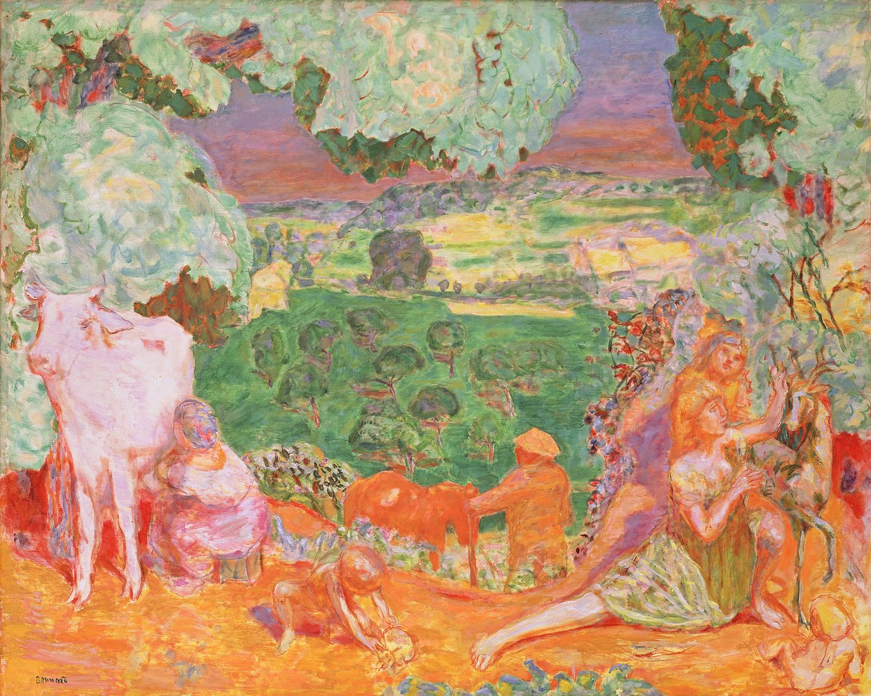 Pastoraalinen sinfonia, 1916-20 tekijältä Pierre Bonnard
