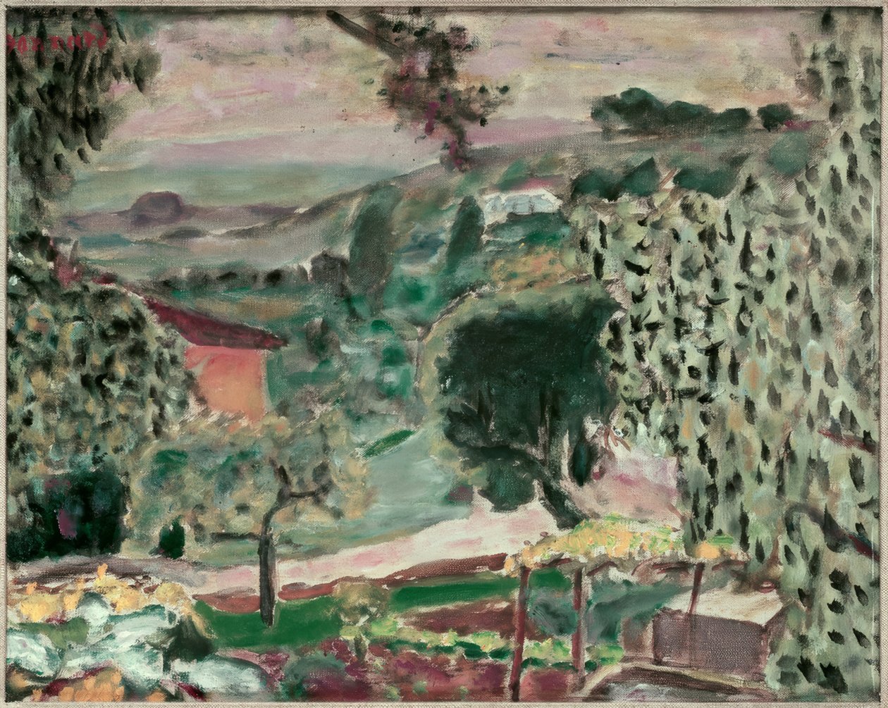 Cannet maisema tekijältä Pierre Bonnard