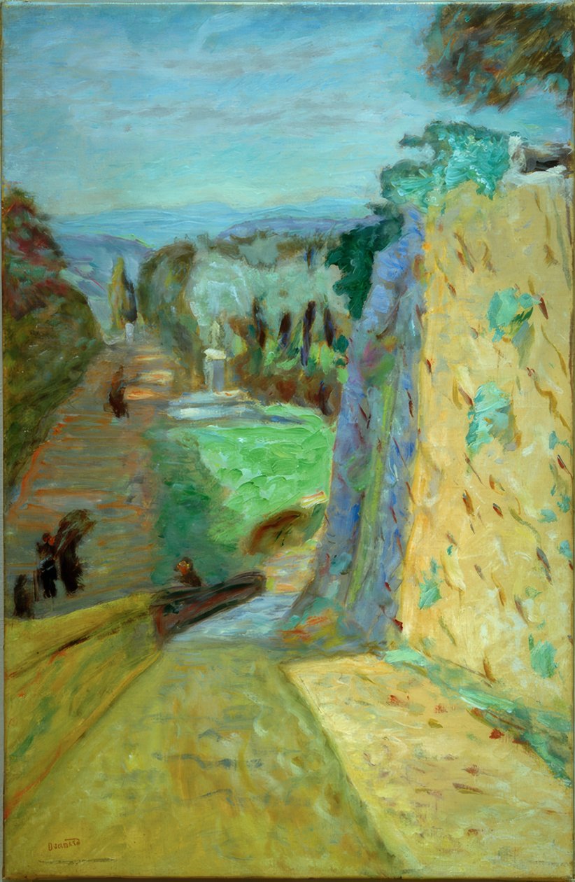 Maisema, kuja Cannetissa tekijältä Pierre Bonnard