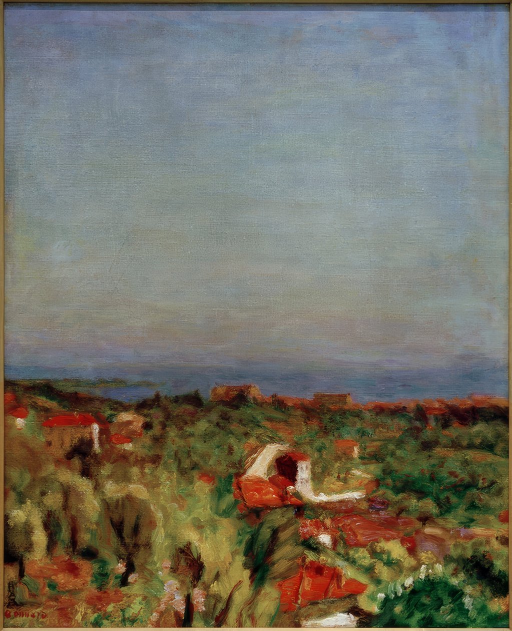 Välimeren maisema (Le Cannet) tekijältä Pierre Bonnard