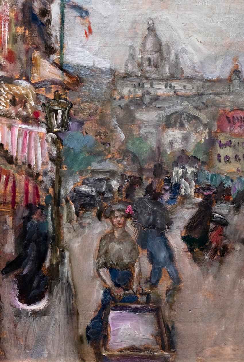 Pariisilainen maisema tai Les Batignolles, yksityiskohta tekijältä Pierre Bonnard