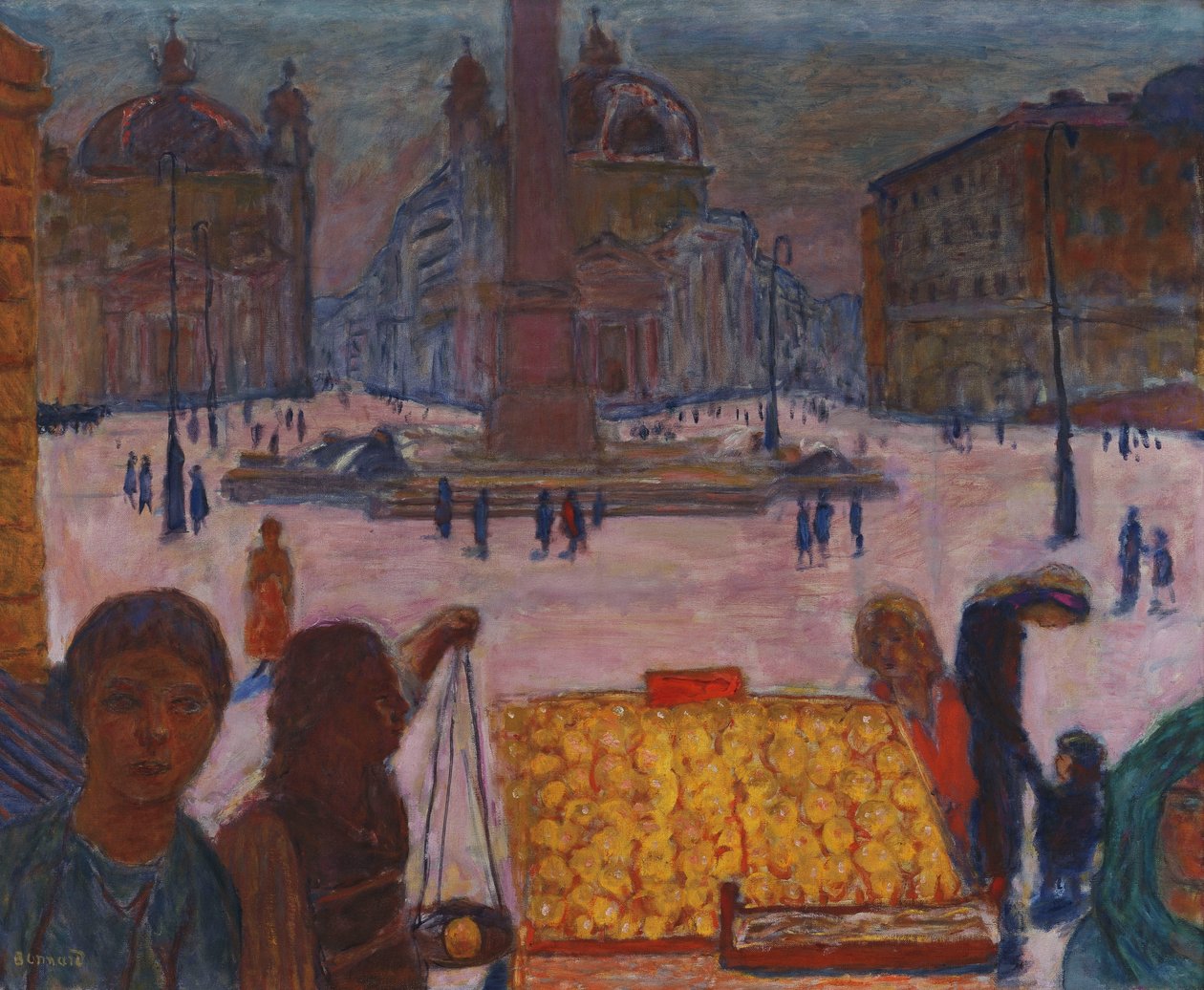 Piazza del Popolo, Rooma tekijältä Pierre Bonnard