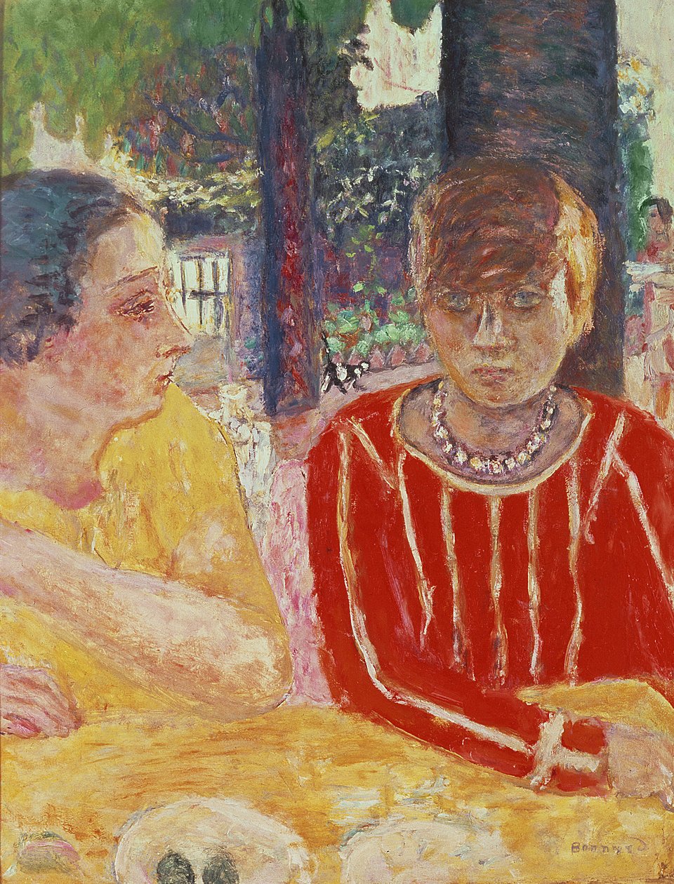 Madame Reine Natansonin ja Marthe Bonnardin muotokuva, 1928 tekijältä Pierre Bonnard