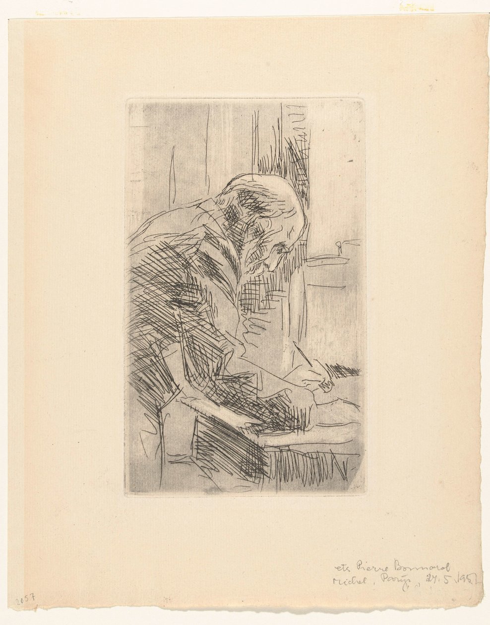 Taiteilija Edouard Vuillardin muotokuva tekijältä Pierre Bonnard