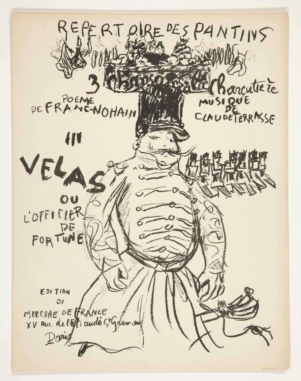 Theater des Pantinsin ohjelmisto - kuusi kappaletta tekijältä Pierre Bonnard