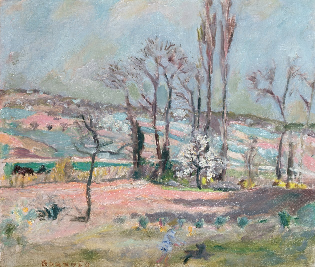 Kevät maisema tekijältä Pierre Bonnard