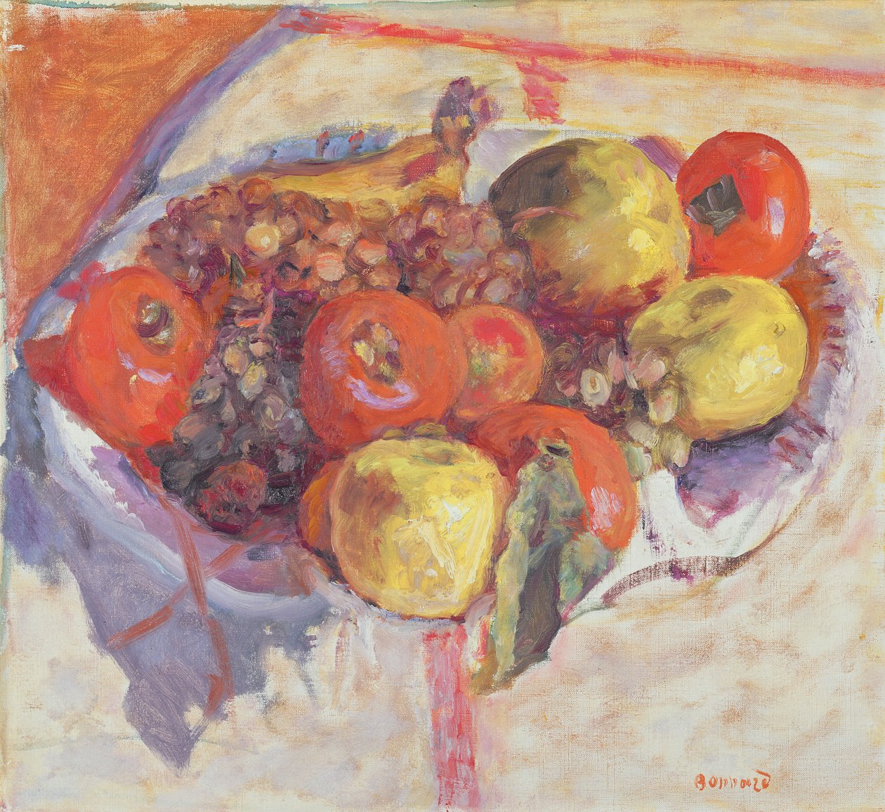Asetelma, n. 1922 tekijältä Pierre Bonnard