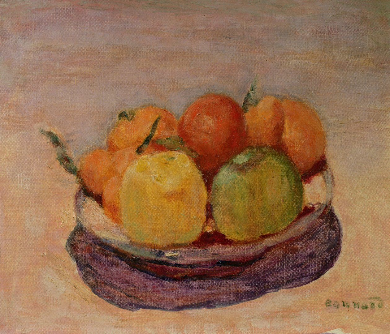 Asetelma hedelmien kanssa tekijältä Pierre Bonnard