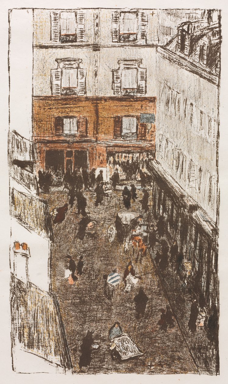 Katukulma ylhäältä nähtynä tekijältä Pierre Bonnard