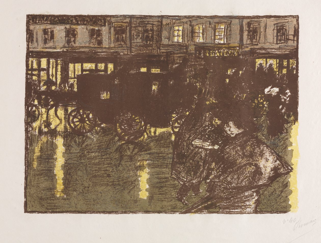 Street at Evening in the Rain tekijältä Pierre Bonnard