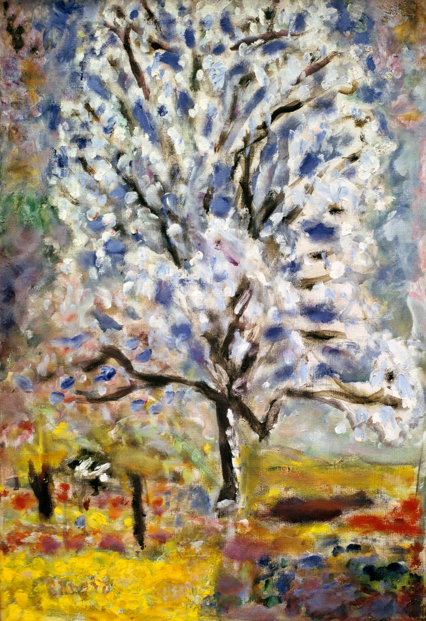 Mantelipuu kukkimassa, 1947 tekijältä Pierre Bonnard