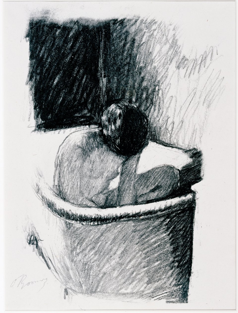 The Bath, n. 1925 (litho) tekijältä Pierre Bonnard