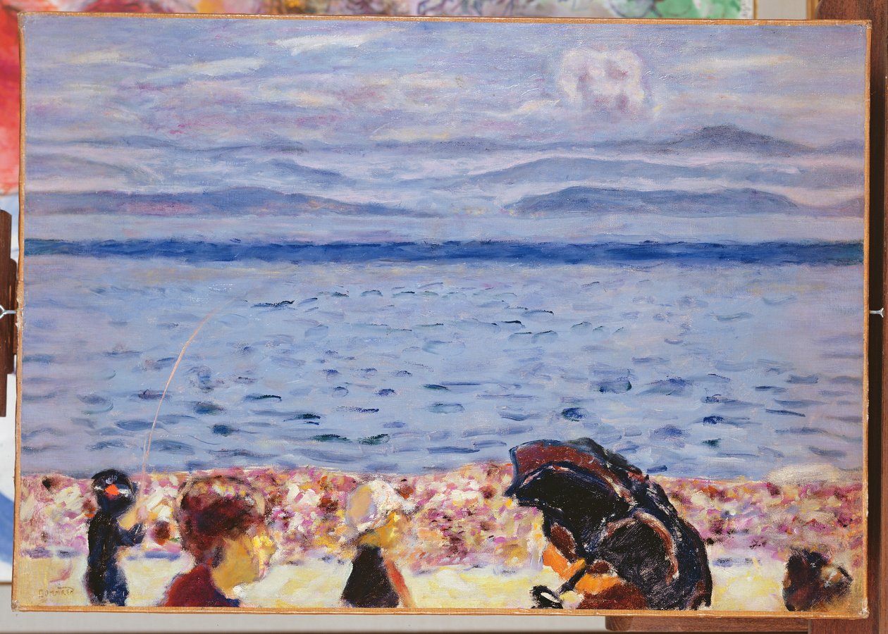 The Beach, Blue Sea, noin 1930 tekijältä Pierre Bonnard