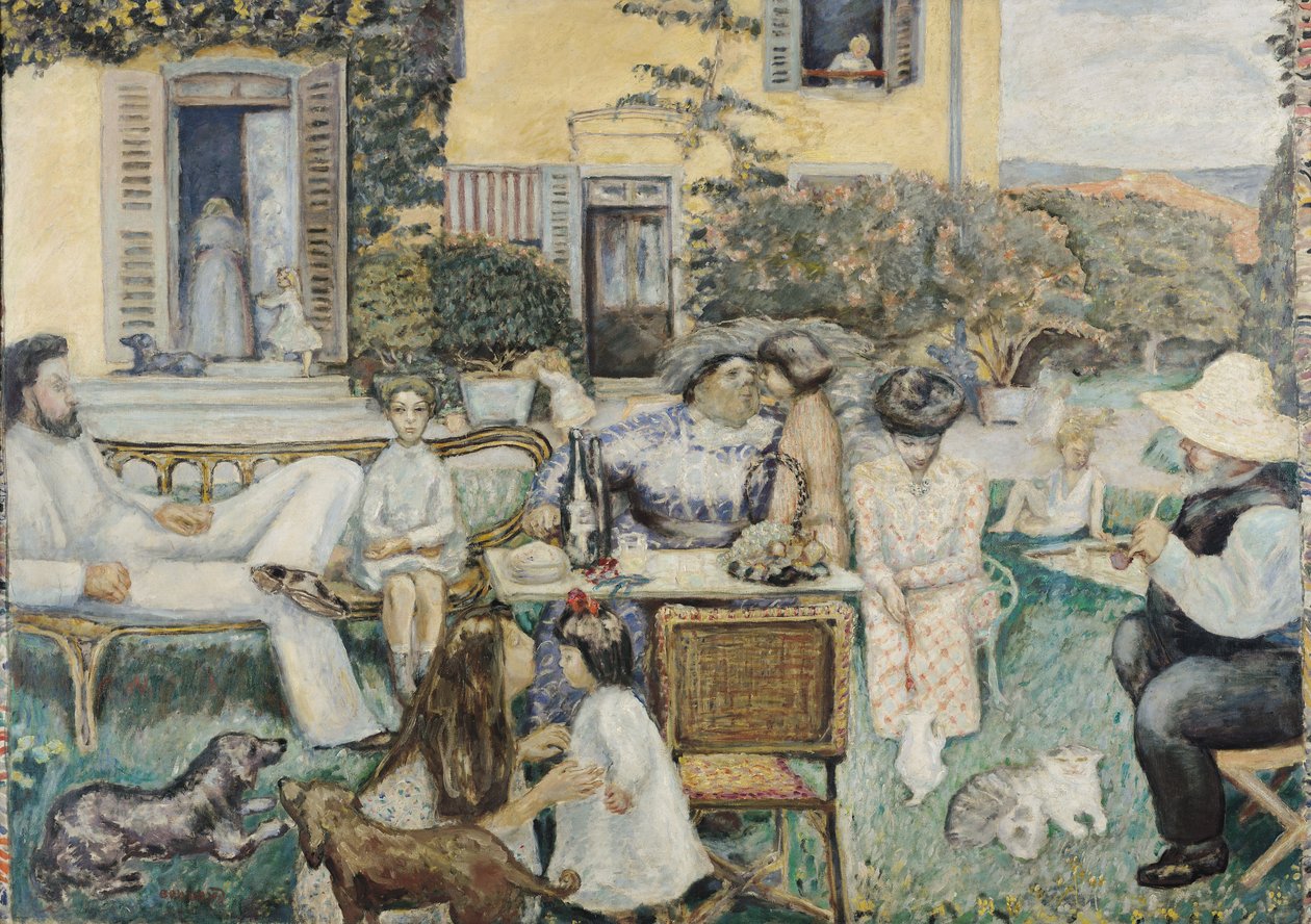 Porvarillinen iltapäivä tai Terrassen perhe tekijältä Pierre Bonnard