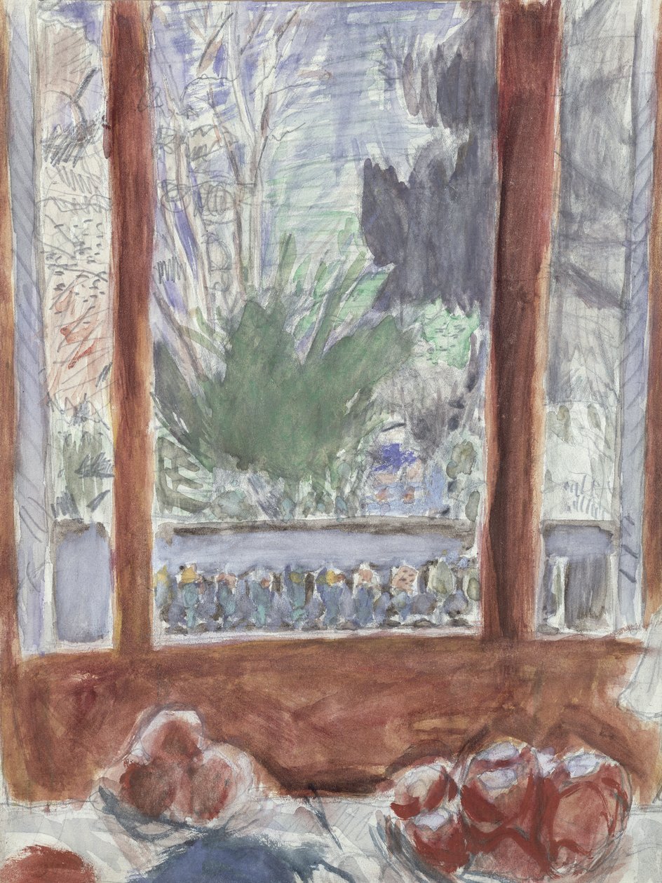 Aamiaishuone, n. 1930 (wc paperilla) tekijältä Pierre Bonnard