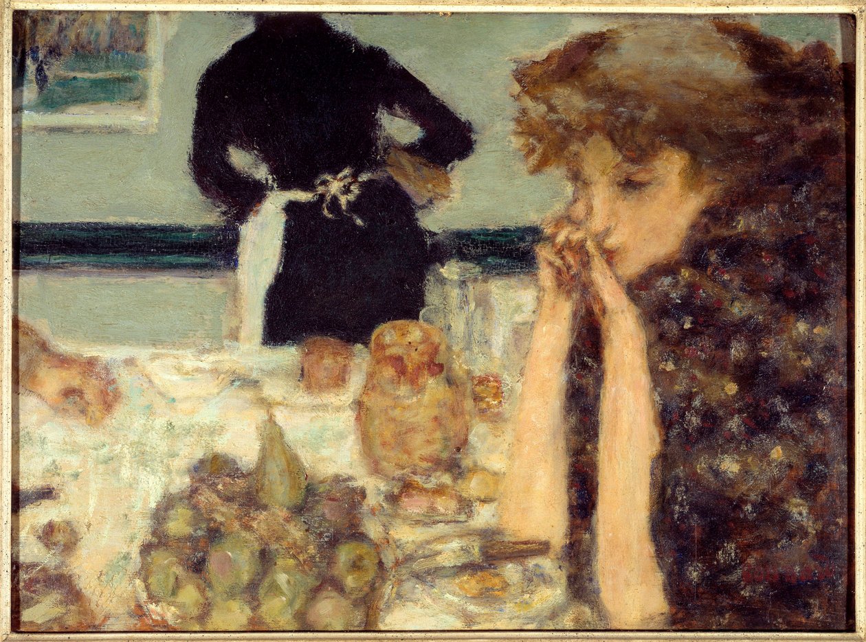 Misian aamiainen Misia Sertin muotokuva, pianisti ja monien taiteilijoiden pelottava tekijältä Pierre Bonnard