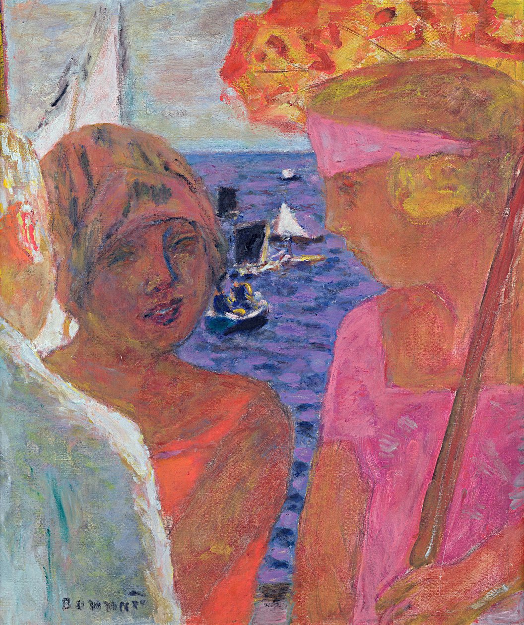 Keskustelu Arcachonissa, 1926 tekijältä Pierre Bonnard
