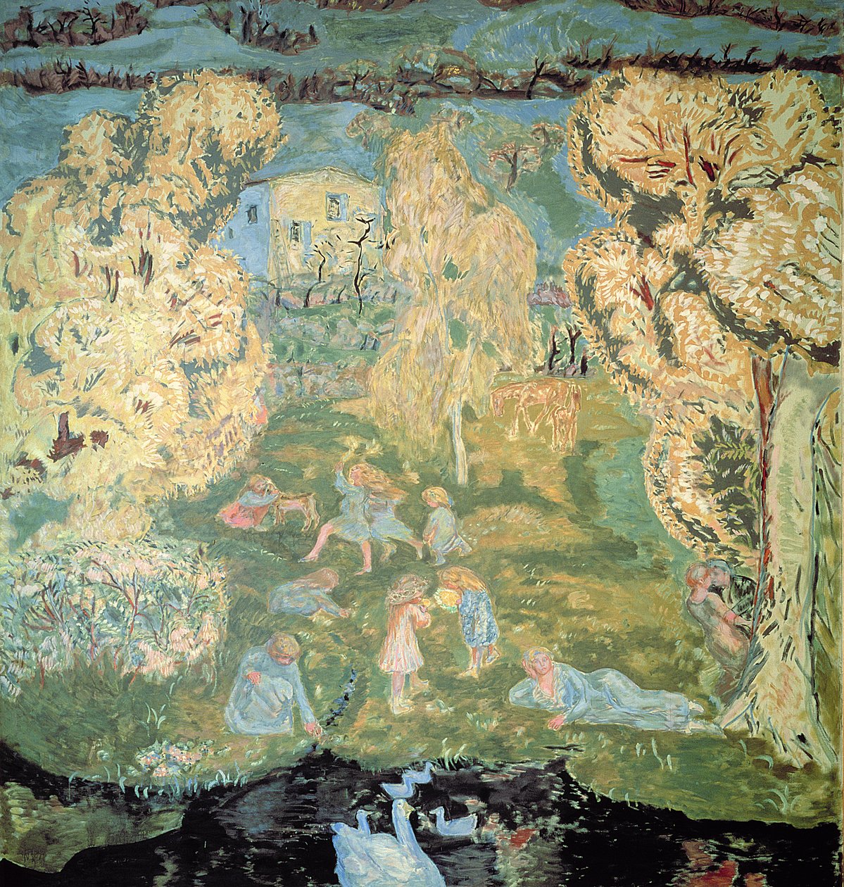 Kevään ensimmäiset päivät maaseudulla, 1912 tekijältä Pierre Bonnard