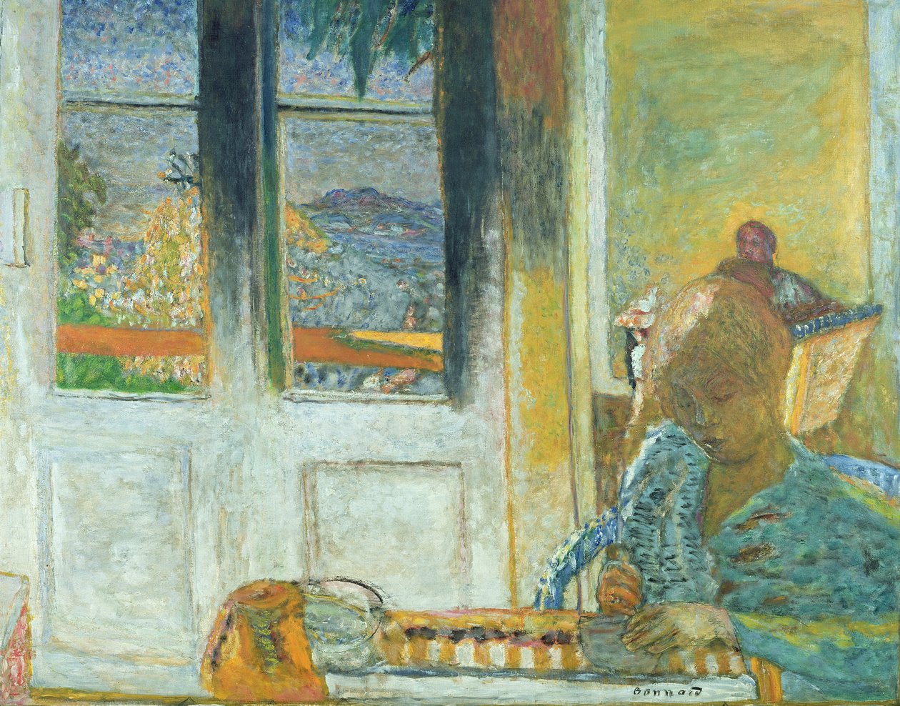 Ranskalaiset ikkunat tai Morning in Le Cannet, 1933 tekijältä Pierre Bonnard