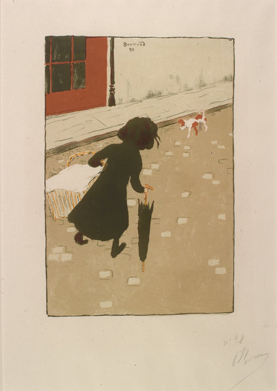 Pieni pyykkityttö Painter-Printmakers -albumista tekijältä Pierre Bonnard