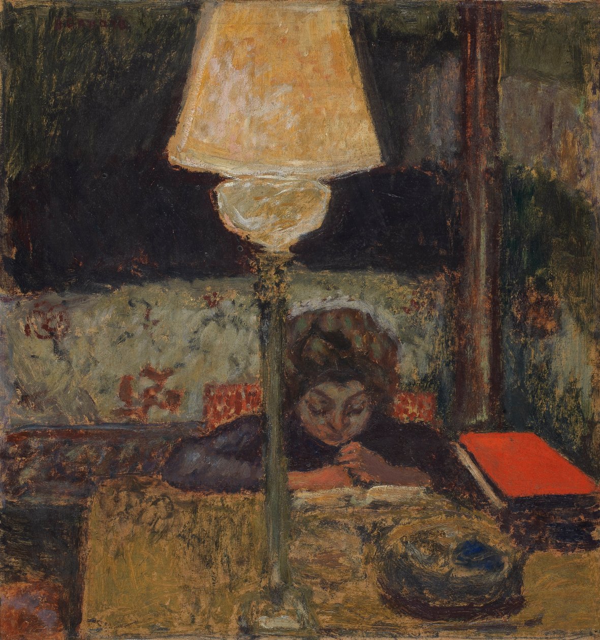 Öljylamppu, n. 1898-1900 tekijältä Pierre Bonnard