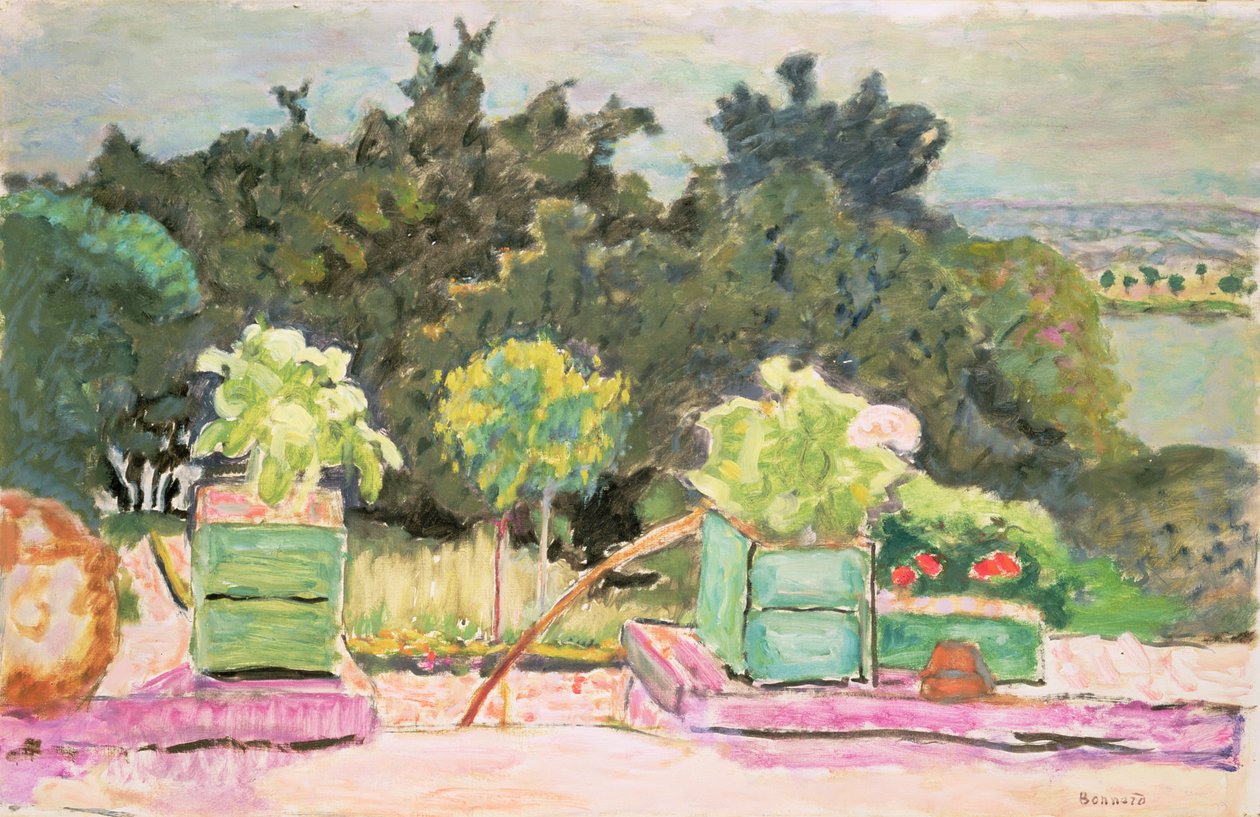 Terassi Vernonnetissa, 1913 tekijältä Pierre Bonnard