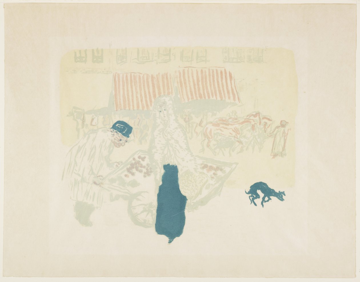 Vihannesmyyjä, c. 1897 (julkaistu 1899) tekijältä Pierre Bonnard