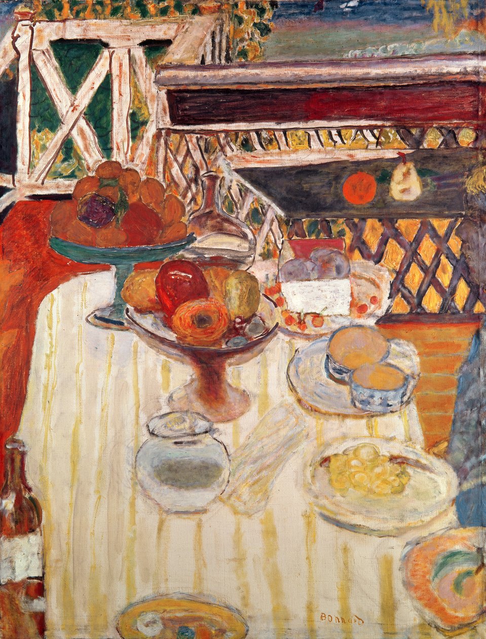 Valkoinen pöytäliina tekijältä Pierre Bonnard