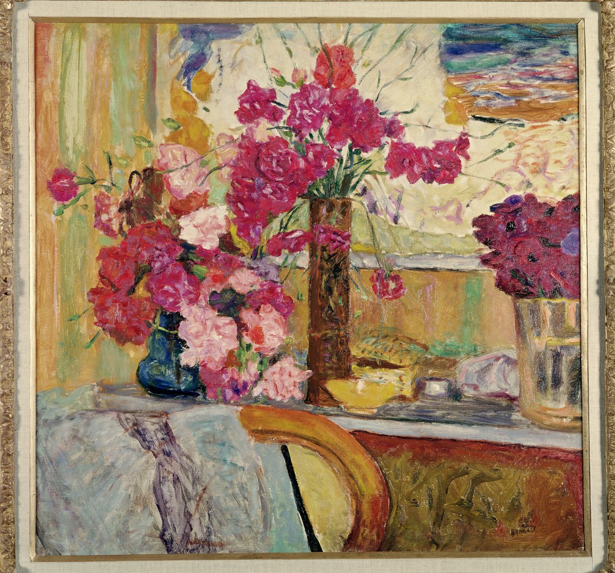 Kolme Kukkakimppua tekijältä Pierre Bonnard
