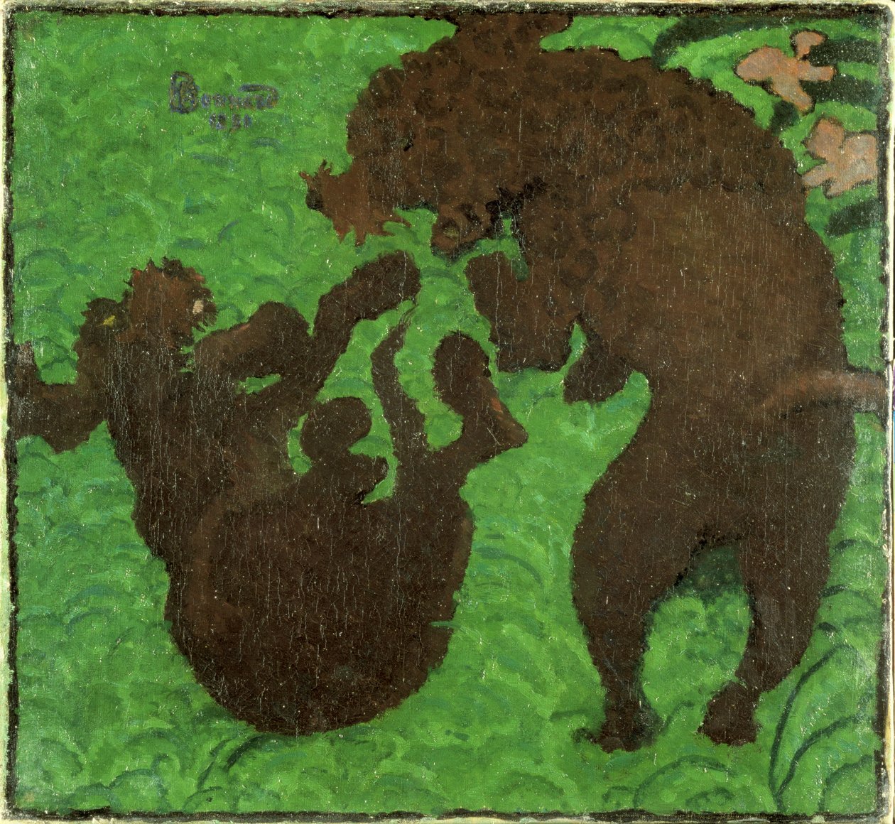 Kaksi villakoiraa, 1891 tekijältä Pierre Bonnard