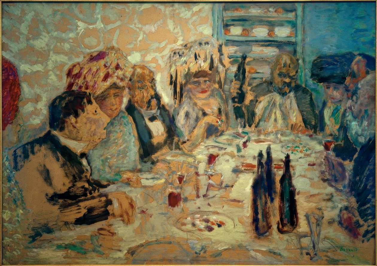 Illallinen Vollardissa tai Vollardin kellarissa tekijältä Pierre Bonnard