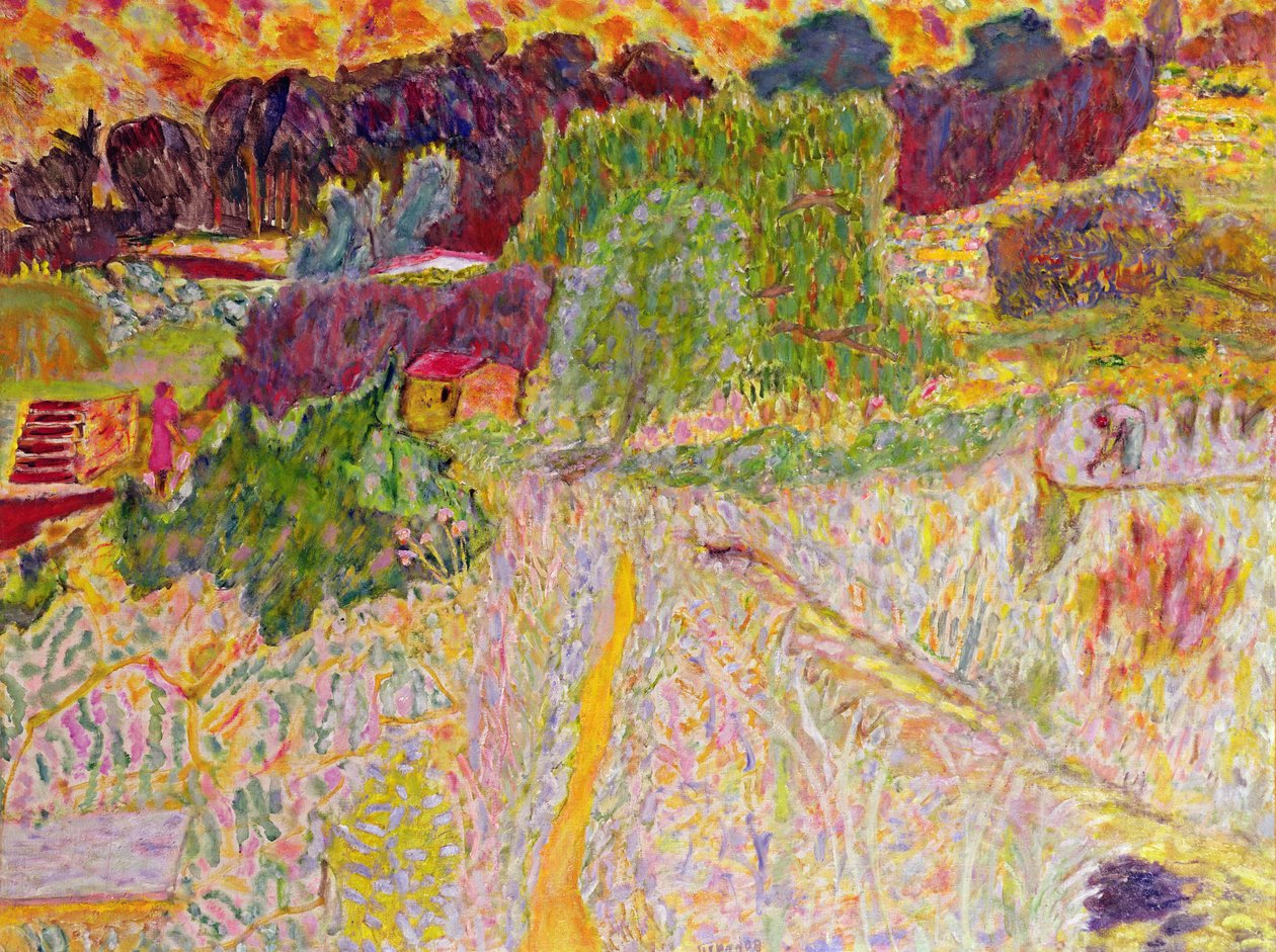 Näkymä Artists Studiosta, Le Cannet, 1945 tekijältä Pierre Bonnard