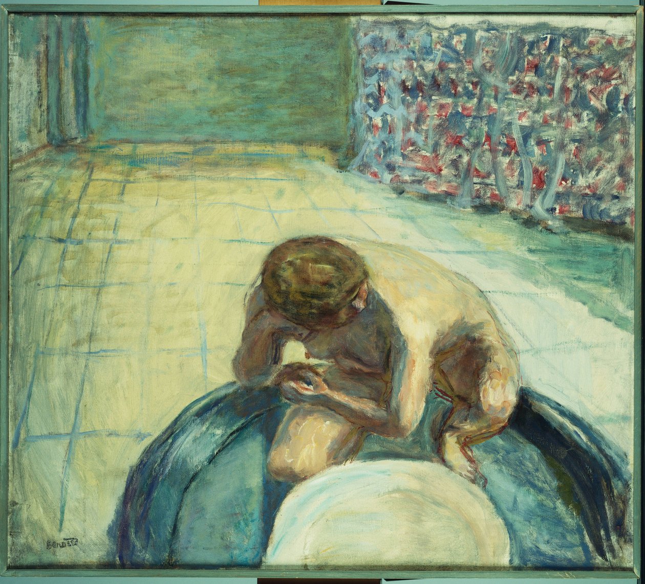 Nainen kylvyssä, n. 1917 (öljy kankaalle) tekijältä Pierre Bonnard