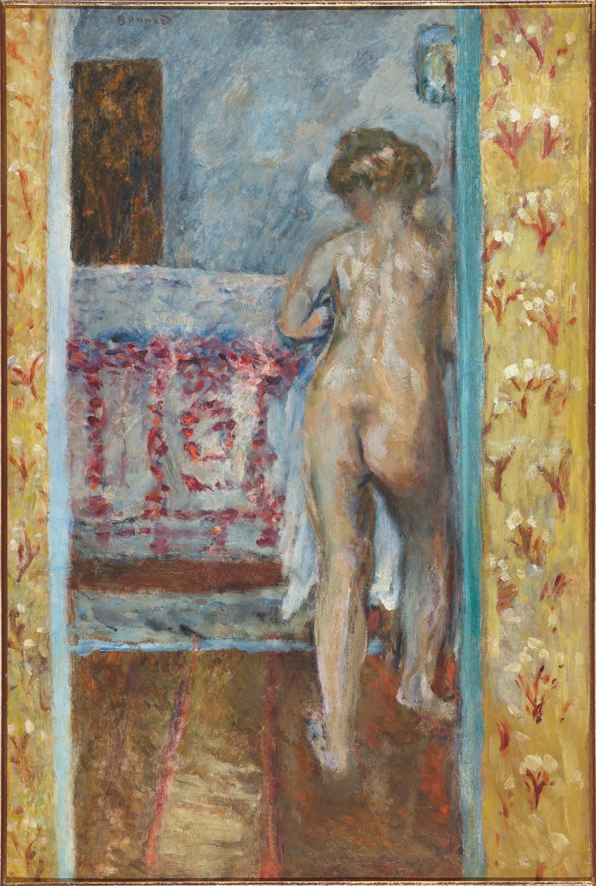 Nainen alkovissa, n. 1904 (öljy aluksella) tekijältä Pierre Bonnard