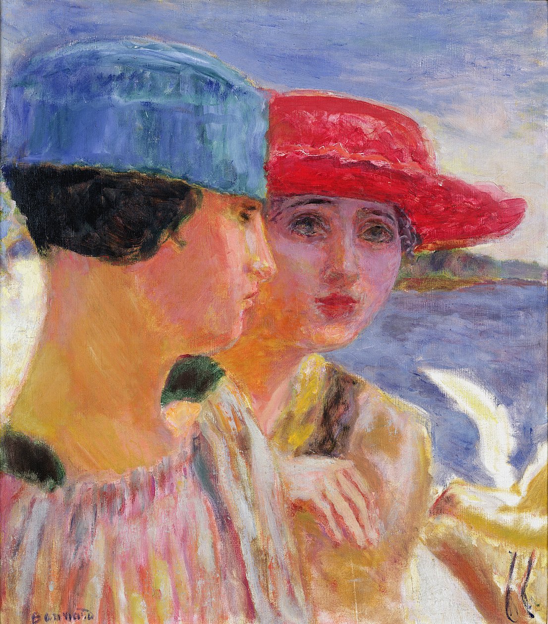 Nuoret naiset lokin kanssa, 1917 tekijältä Pierre Bonnard