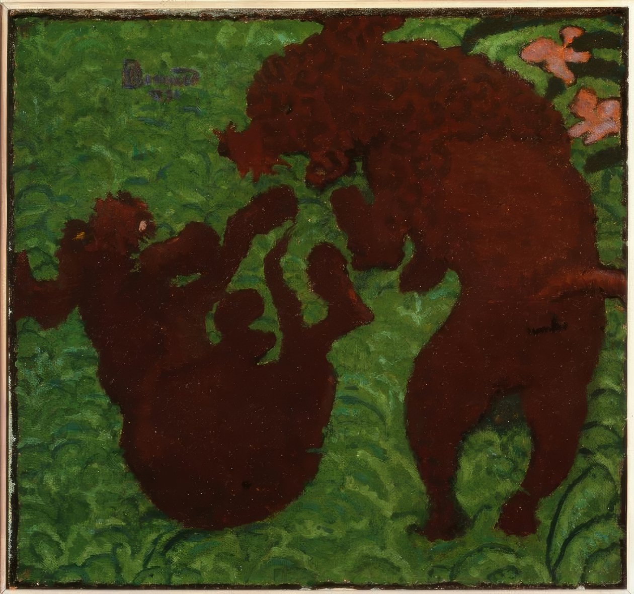 Zwei spielende Hunde tekijältä Pierre Bonnard