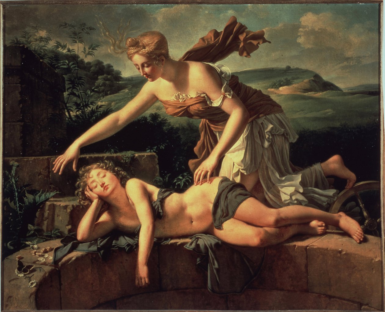 Lapsi ja onni. Pierre Bouillonin maalaus (1776 - 1831) tekijältä Pierre Bouillon