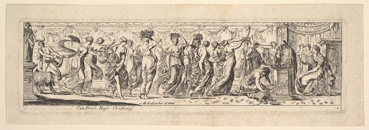 Bacchanal, 1615-42. tekijältä Pierre Brebiette